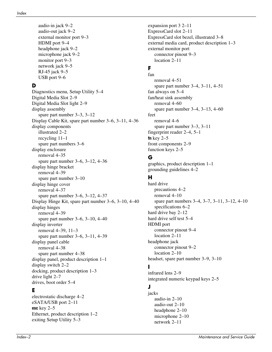 HP PAVILION DV8 User Manual | Page 145 / 148