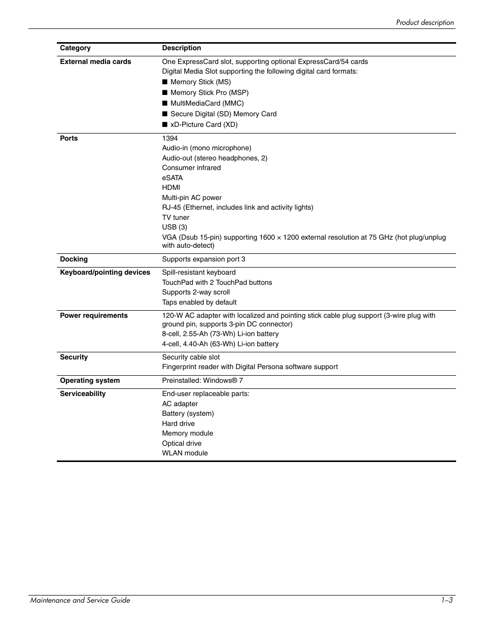 HP PAVILION DV8 User Manual | Page 9 / 148