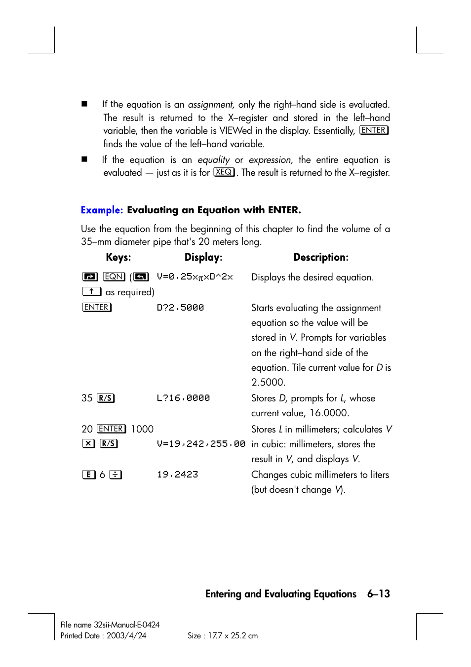 HP 32SII User Manual | Page 101 / 376