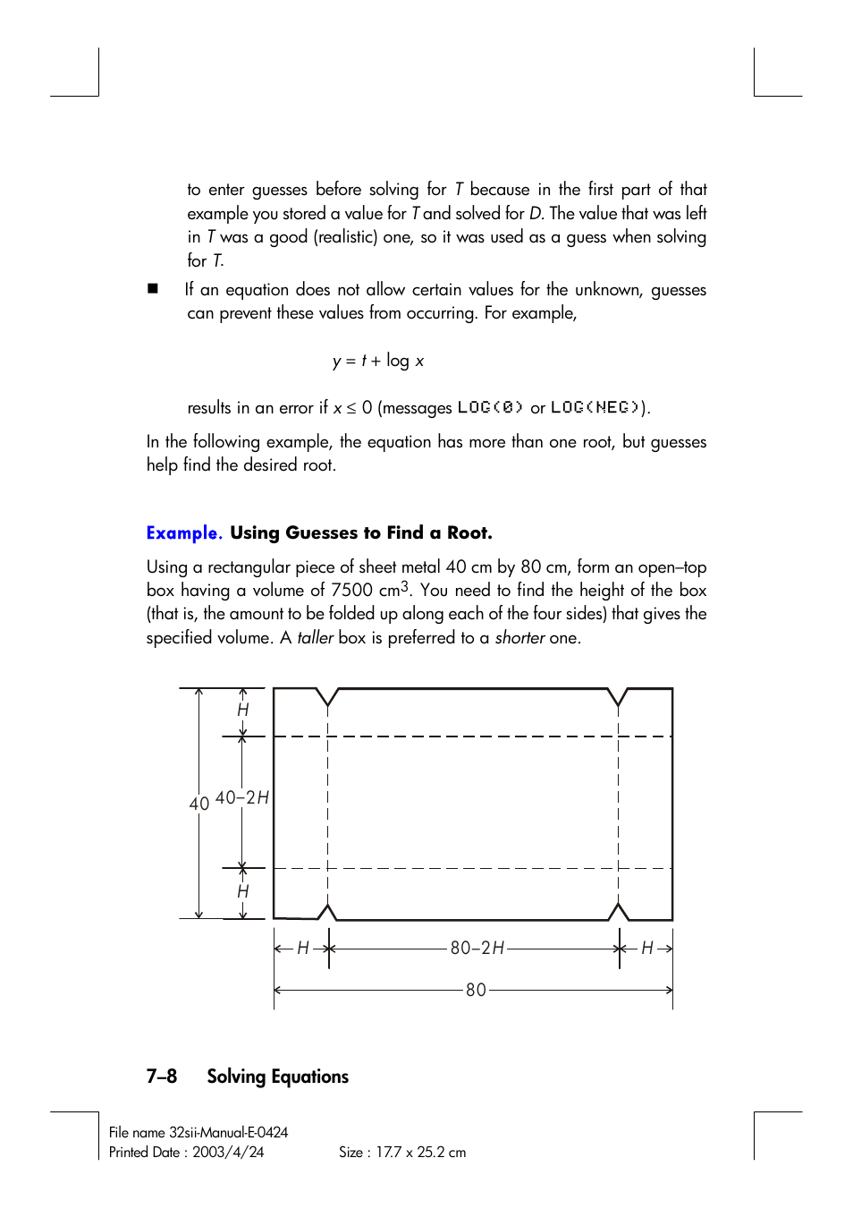 HP 32SII User Manual | Page 118 / 376