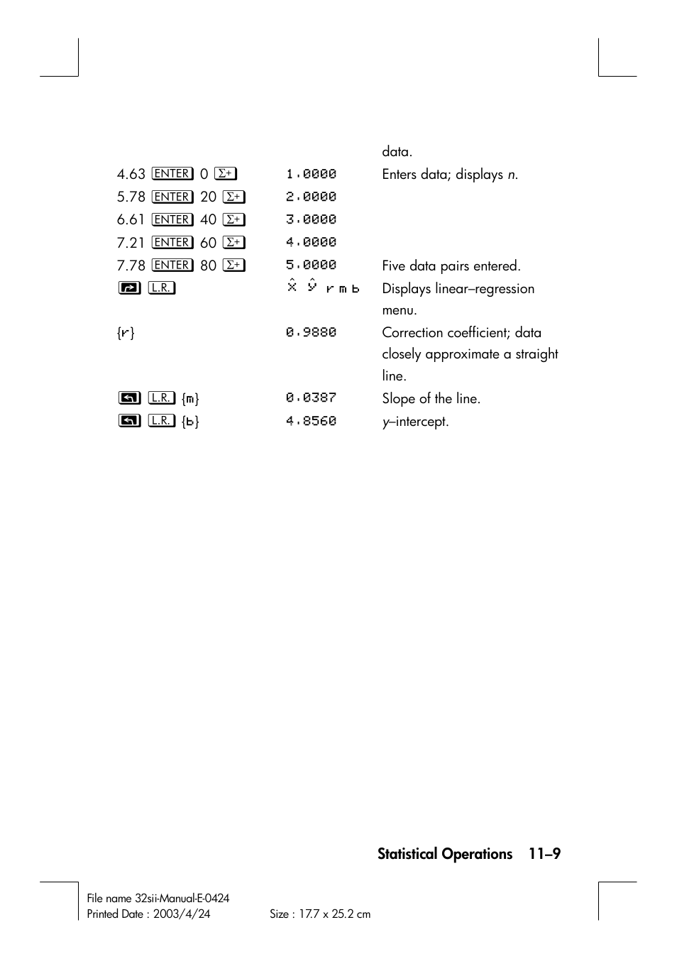 HP 32SII User Manual | Page 157 / 376