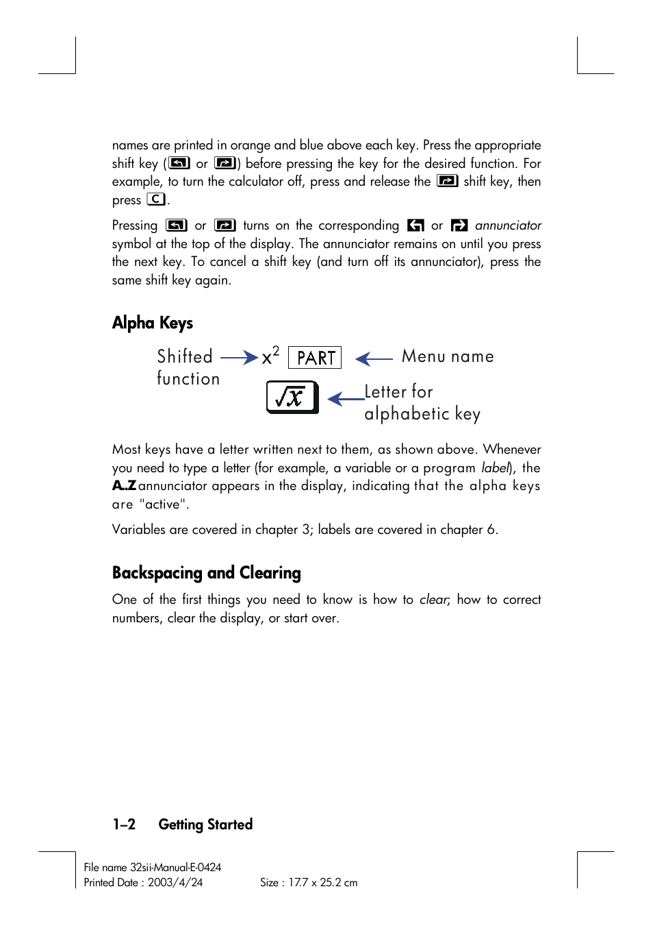 HP 32SII User Manual | Page 18 / 376