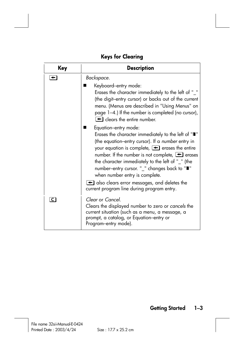 HP 32SII User Manual | Page 19 / 376