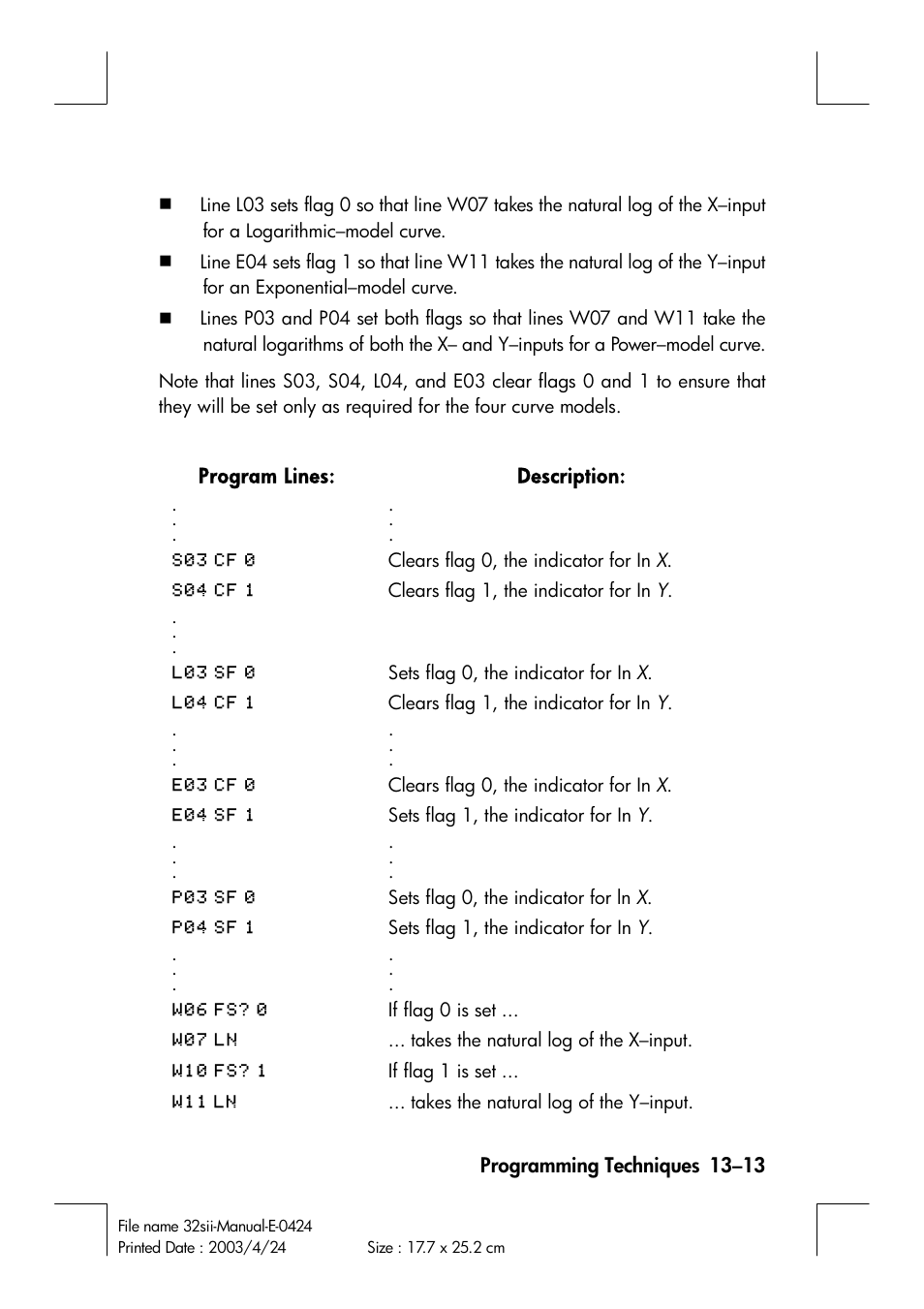 HP 32SII User Manual | Page 203 / 376
