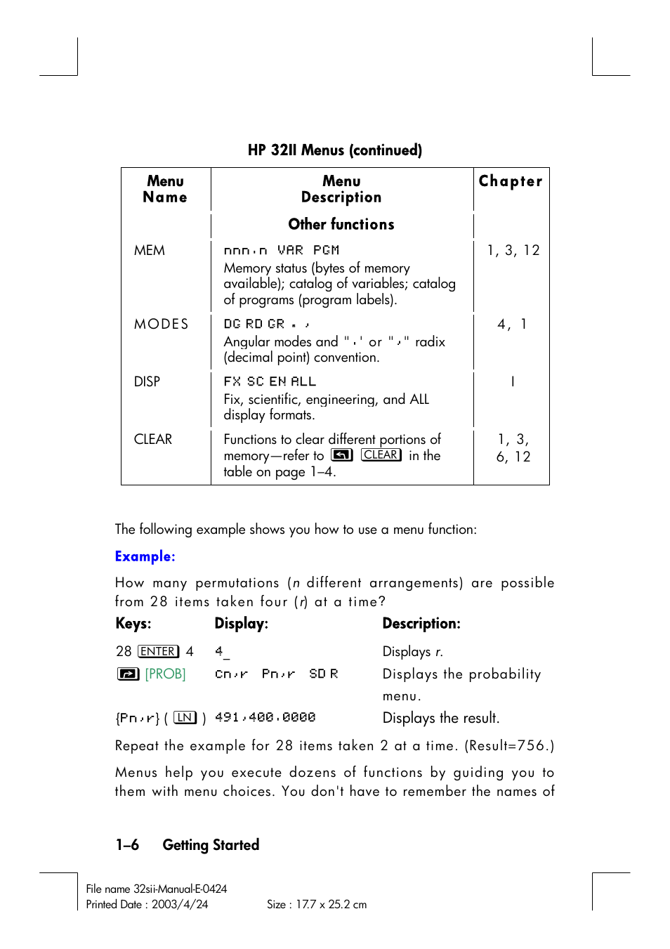 HP 32SII User Manual | Page 22 / 376
