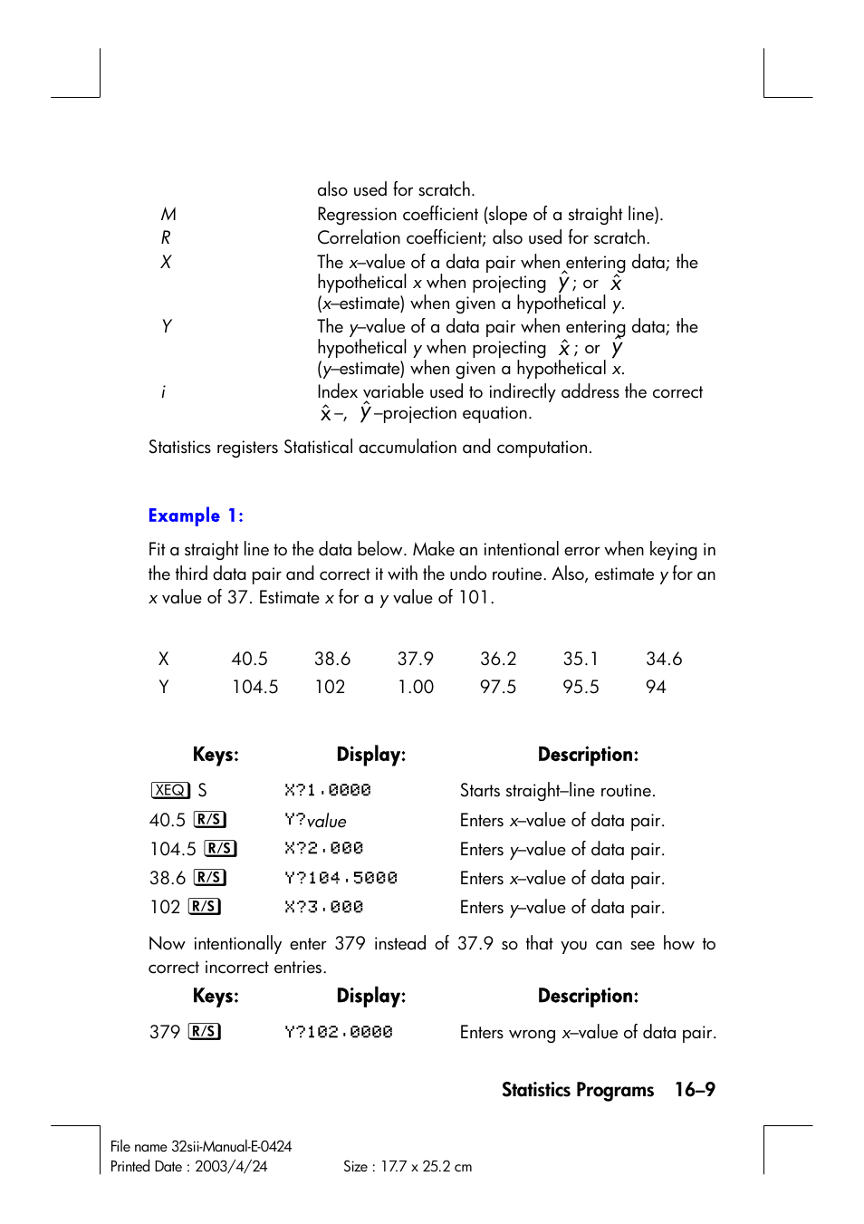 HP 32SII User Manual | Page 273 / 376