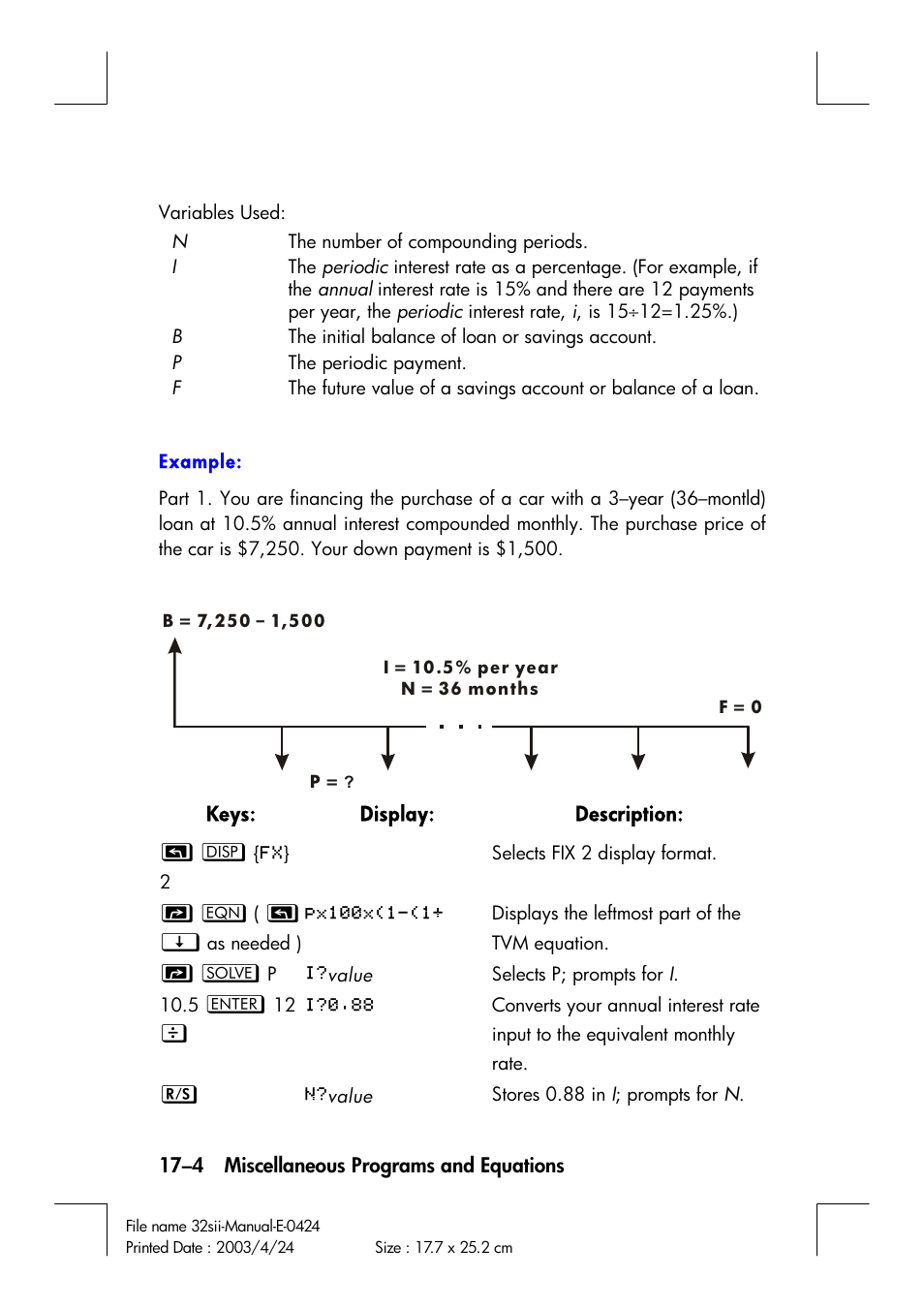 HP 32SII User Manual | Page 290 / 376