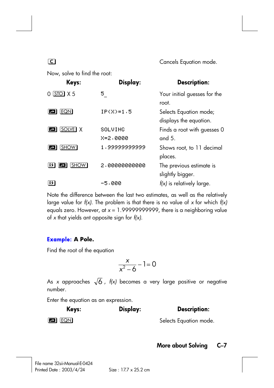 HP 32SII User Manual | Page 321 / 376