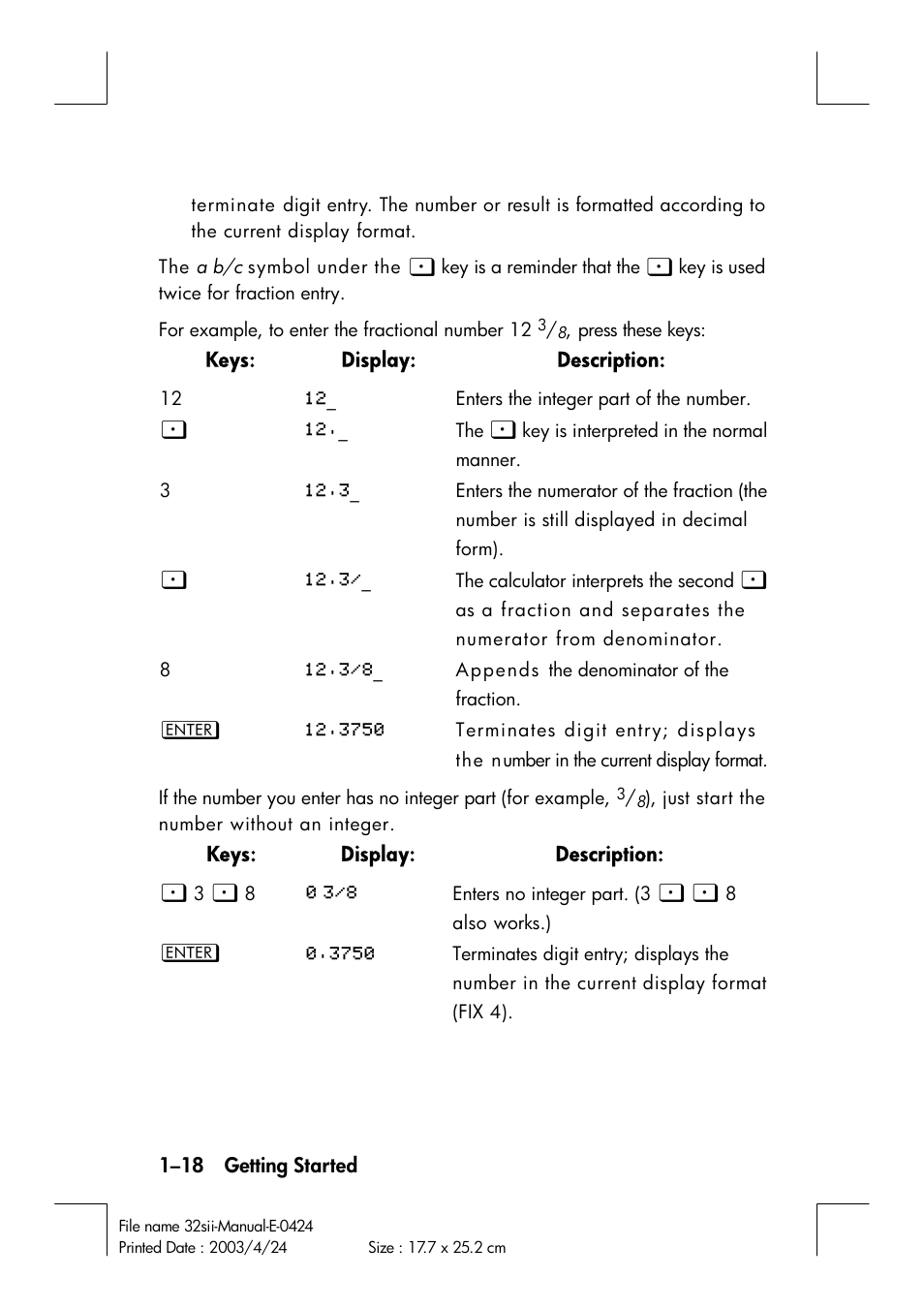 HP 32SII User Manual | Page 34 / 376