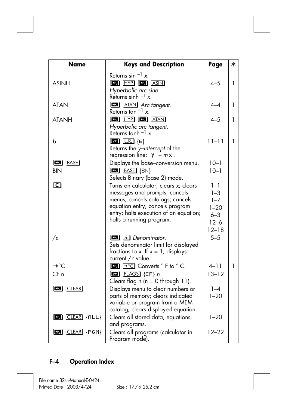 HP 32SII User Manual | Page 348 / 376