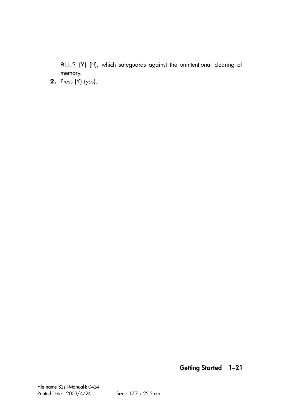 HP 32SII User Manual | Page 37 / 376