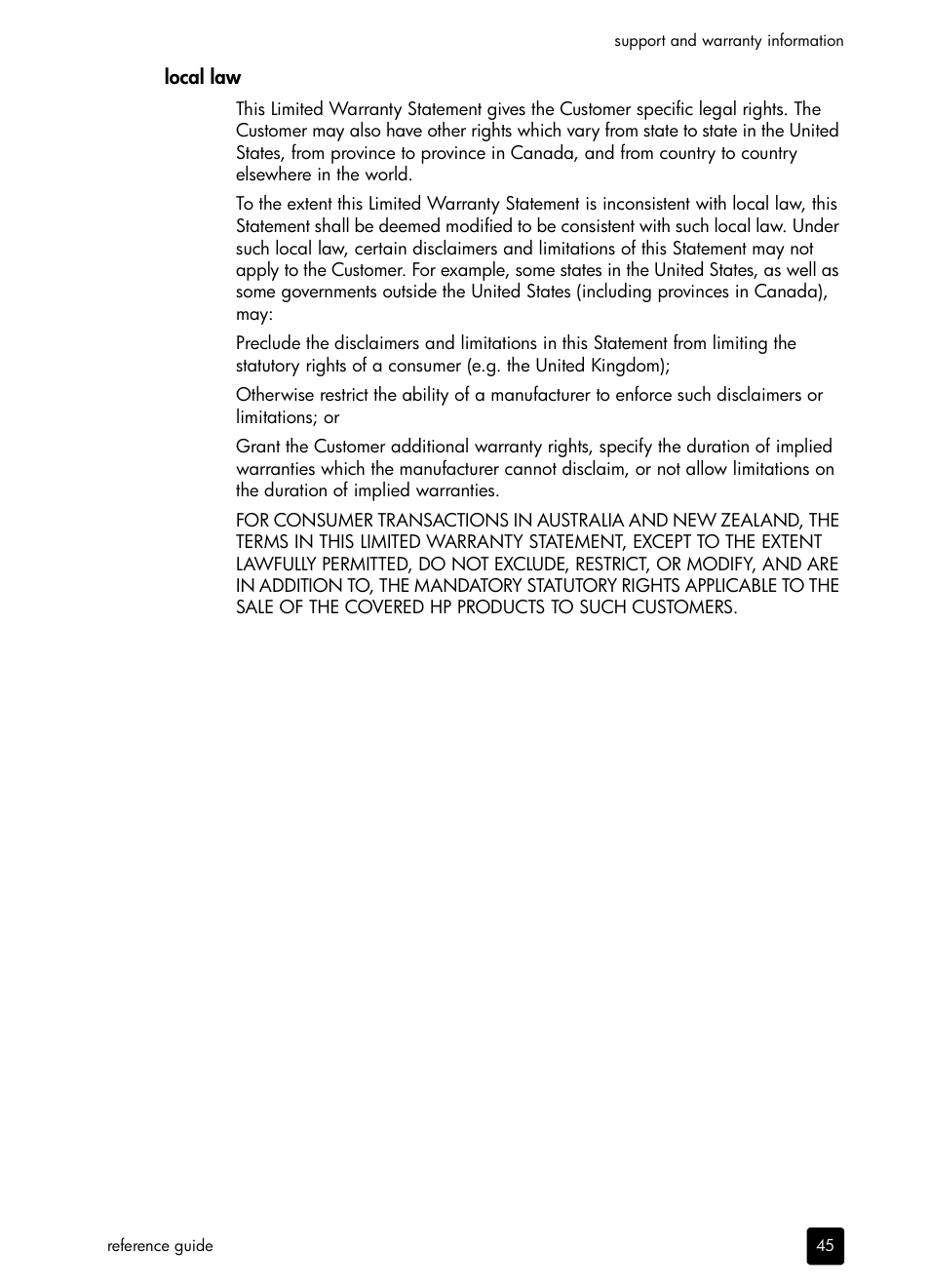 HP 410 User Manual | Page 49 / 64