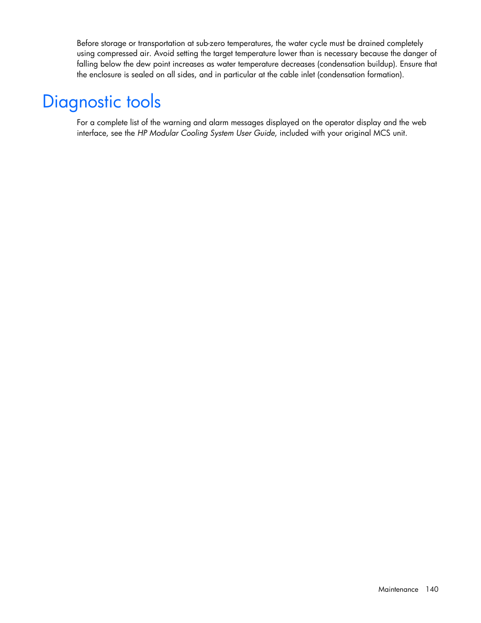 Diagnostic tools | HP 403349-003 User Manual | Page 140 / 146