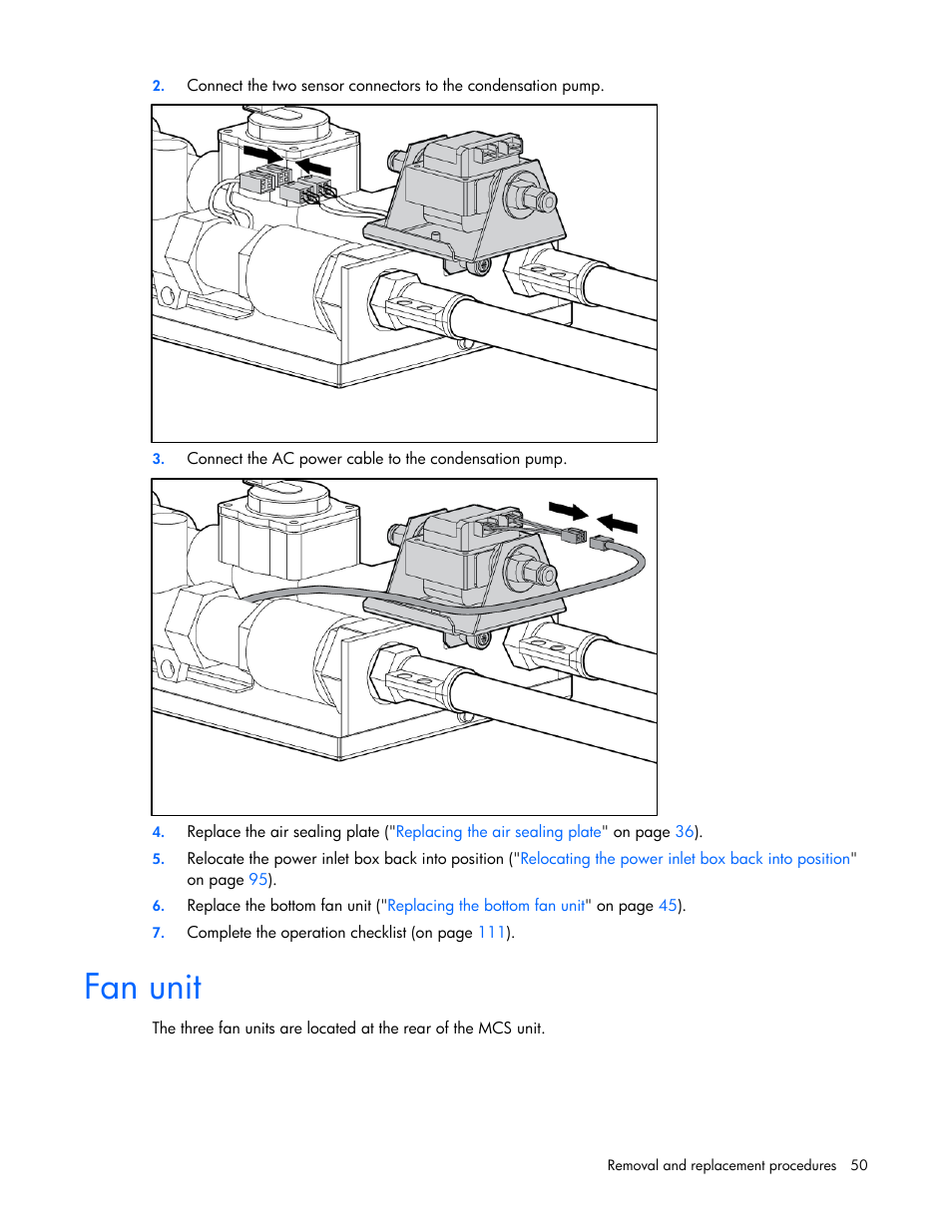 Fan unit, Sps–fan, main | HP 403349-003 User Manual | Page 50 / 146