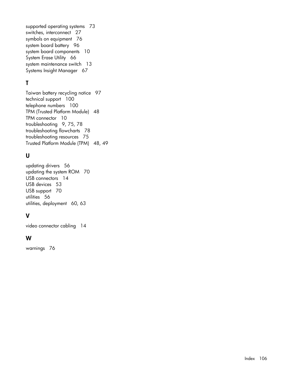 HP BL685C G6 User Manual | Page 106 / 106
