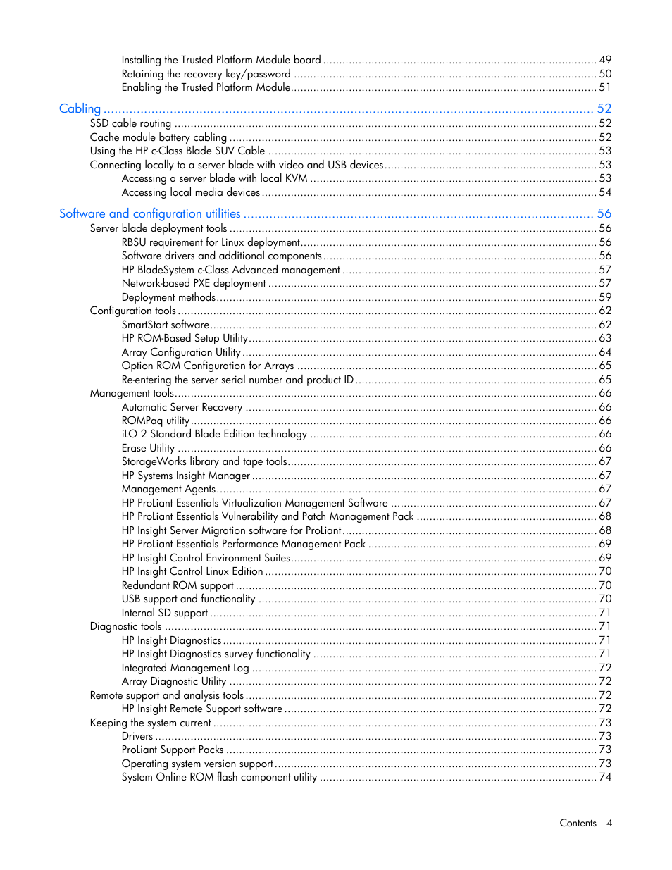 HP BL685C G6 User Manual | Page 4 / 106