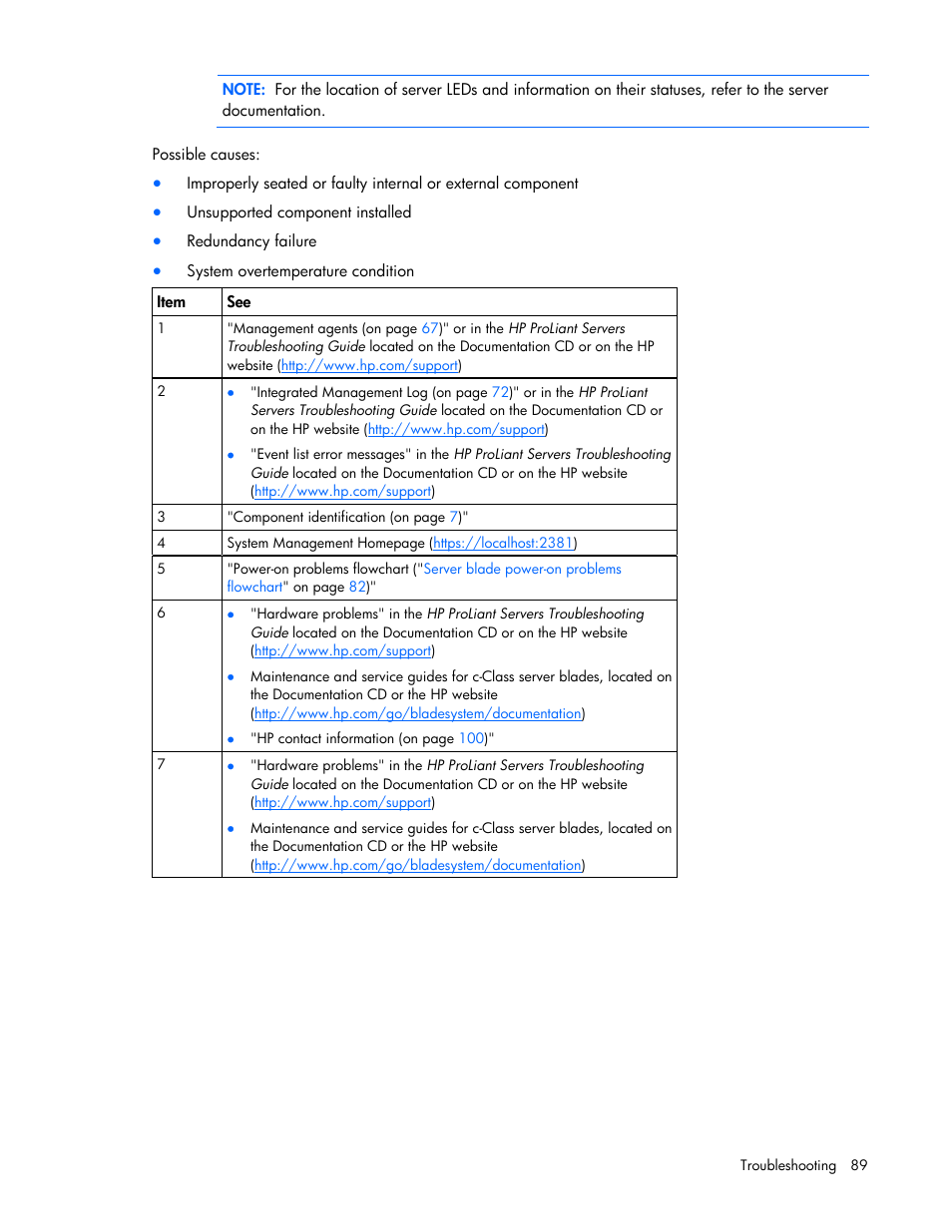HP BL685C G6 User Manual | Page 89 / 106