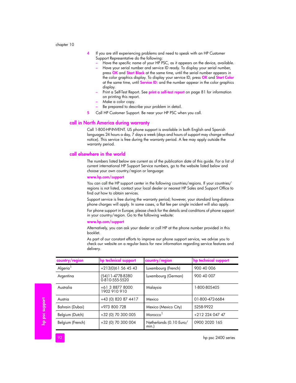 HP 2400 User Manual | Page 102 / 166