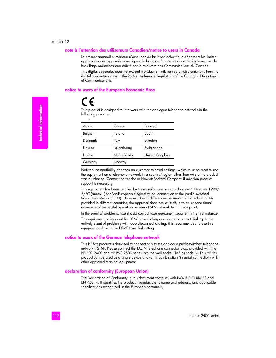 HP 2400 User Manual | Page 122 / 166