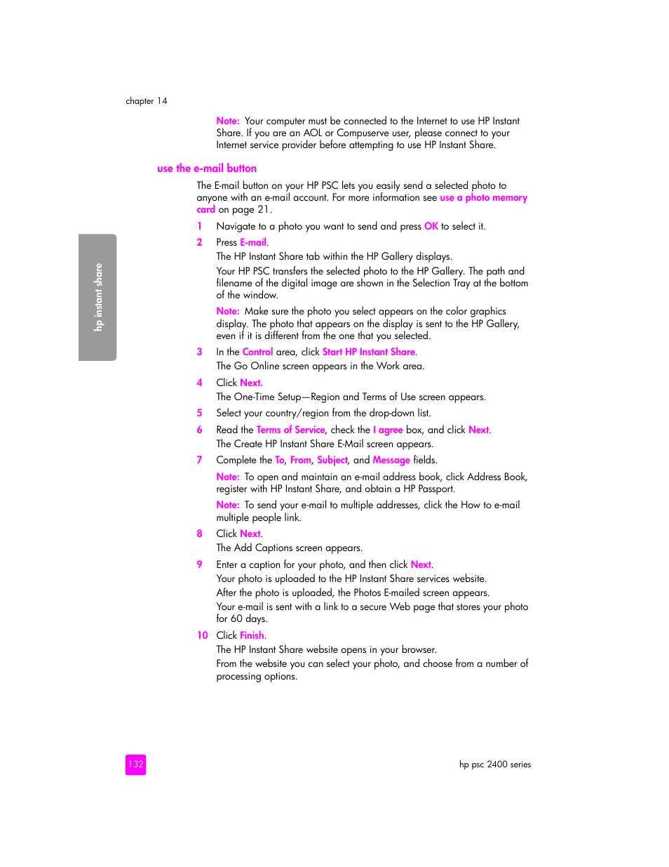 HP 2400 User Manual | Page 142 / 166