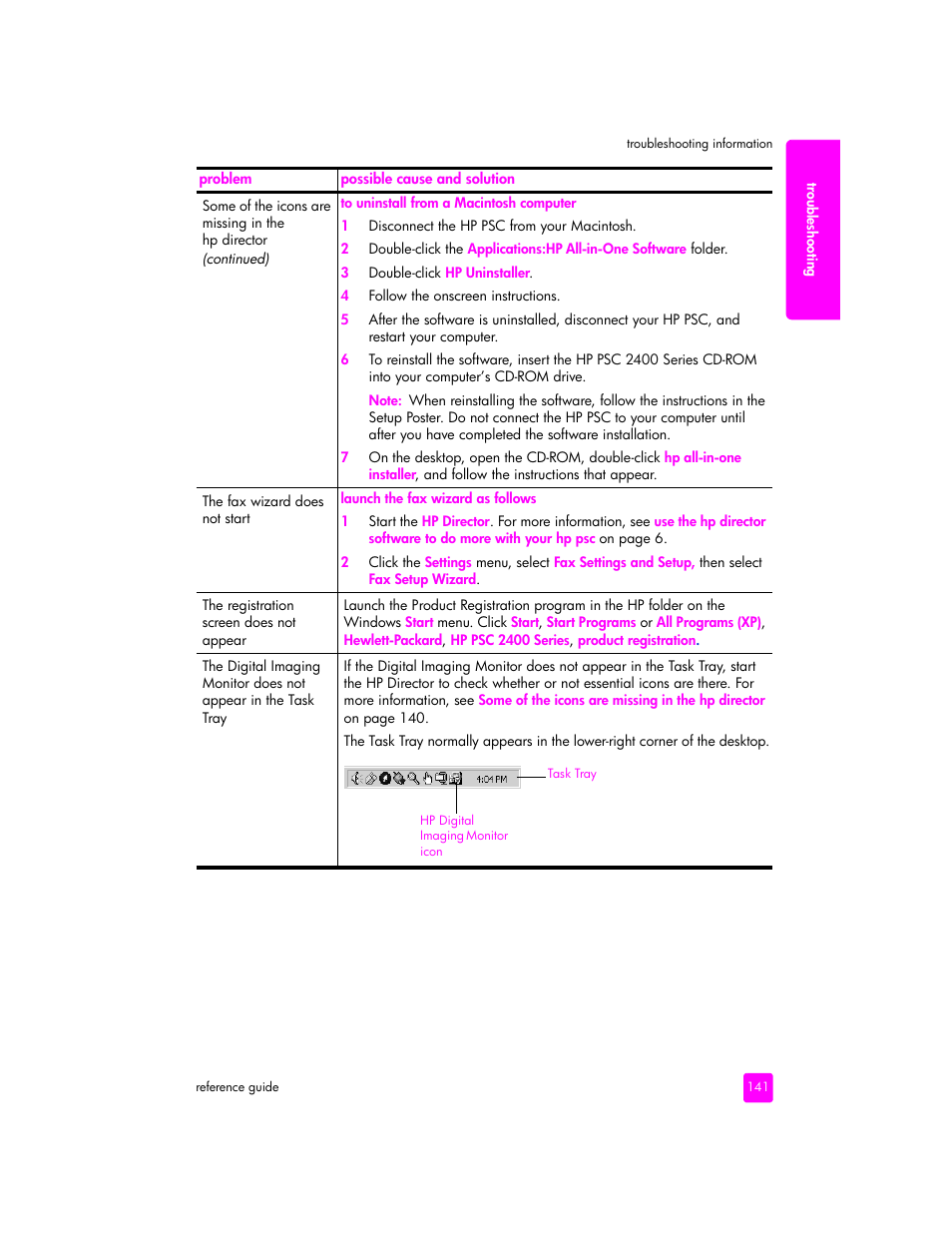 HP 2400 User Manual | Page 151 / 166