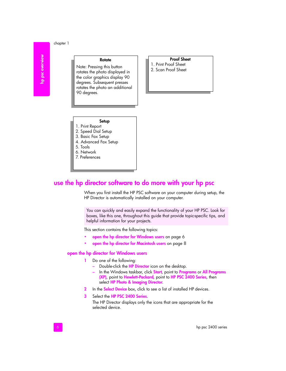 HP 2400 User Manual | Page 16 / 166