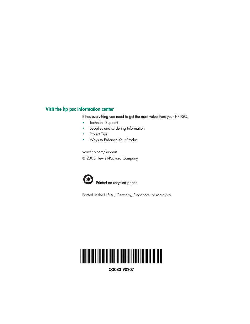 HP 2400 User Manual | Page 166 / 166