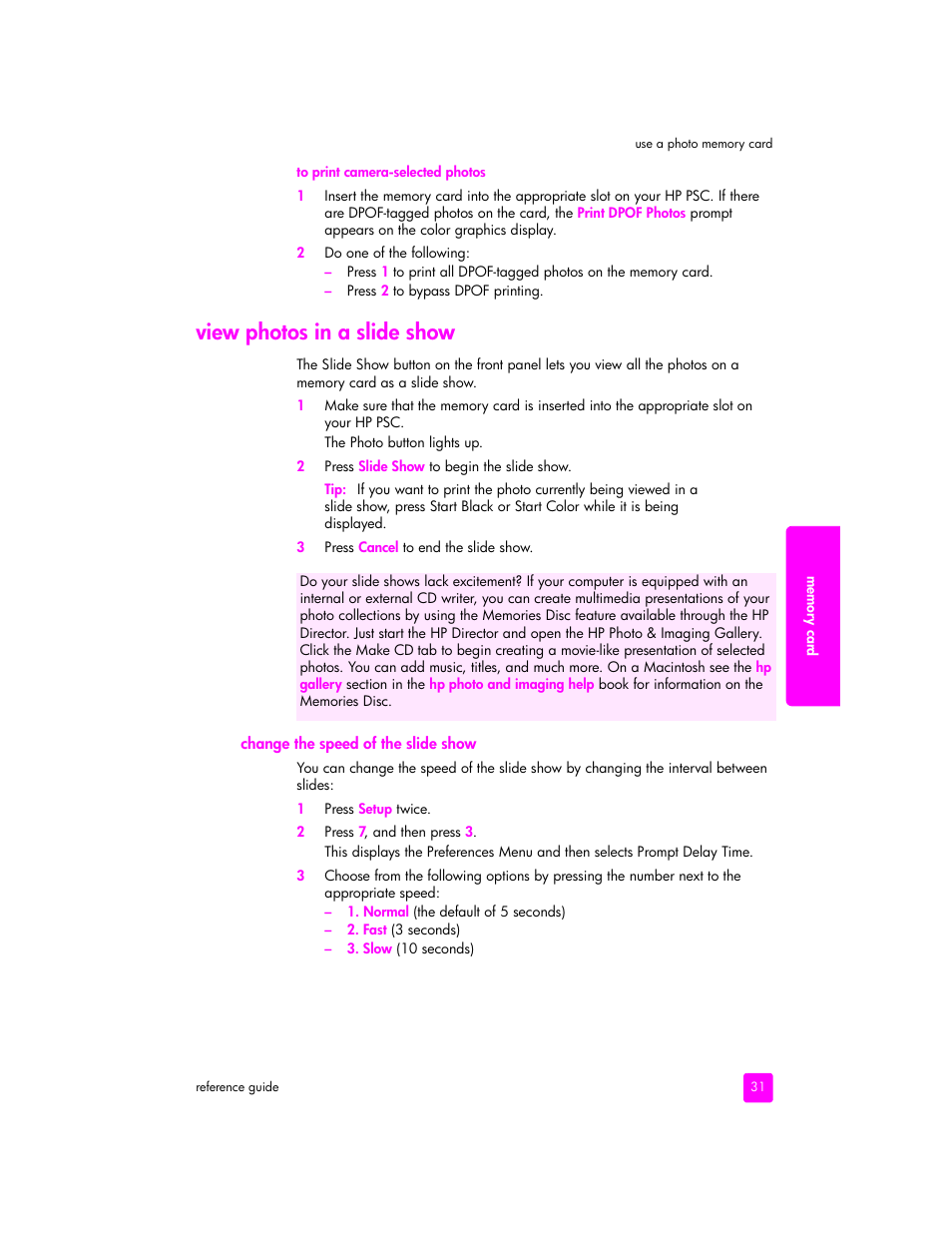 View photos in a slide show | HP 2400 User Manual | Page 41 / 166