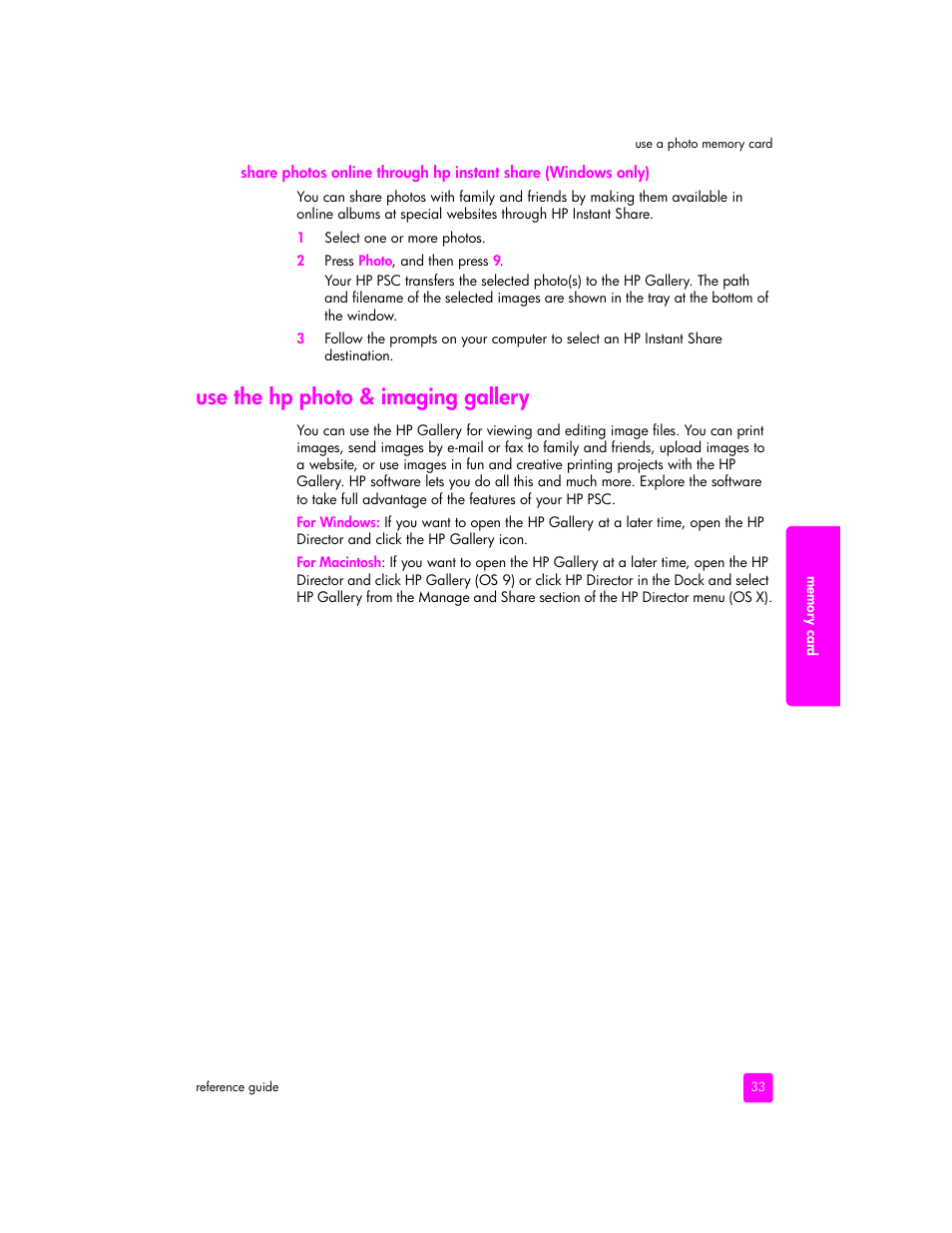 Use the hp photo & imaging gallery | HP 2400 User Manual | Page 43 / 166