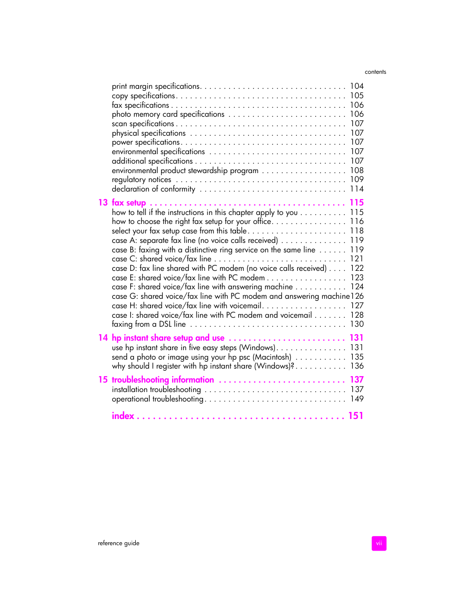 HP 2400 User Manual | Page 7 / 166