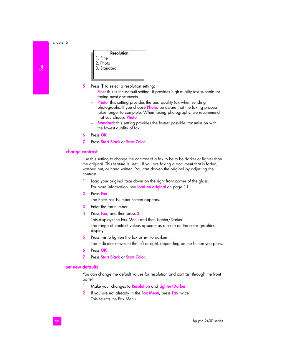 HP 2400 User Manual | Page 76 / 166