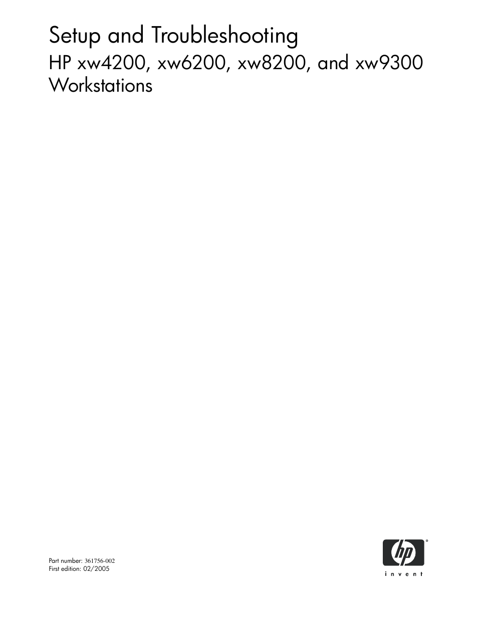 HP xw4200 User Manual | 46 pages