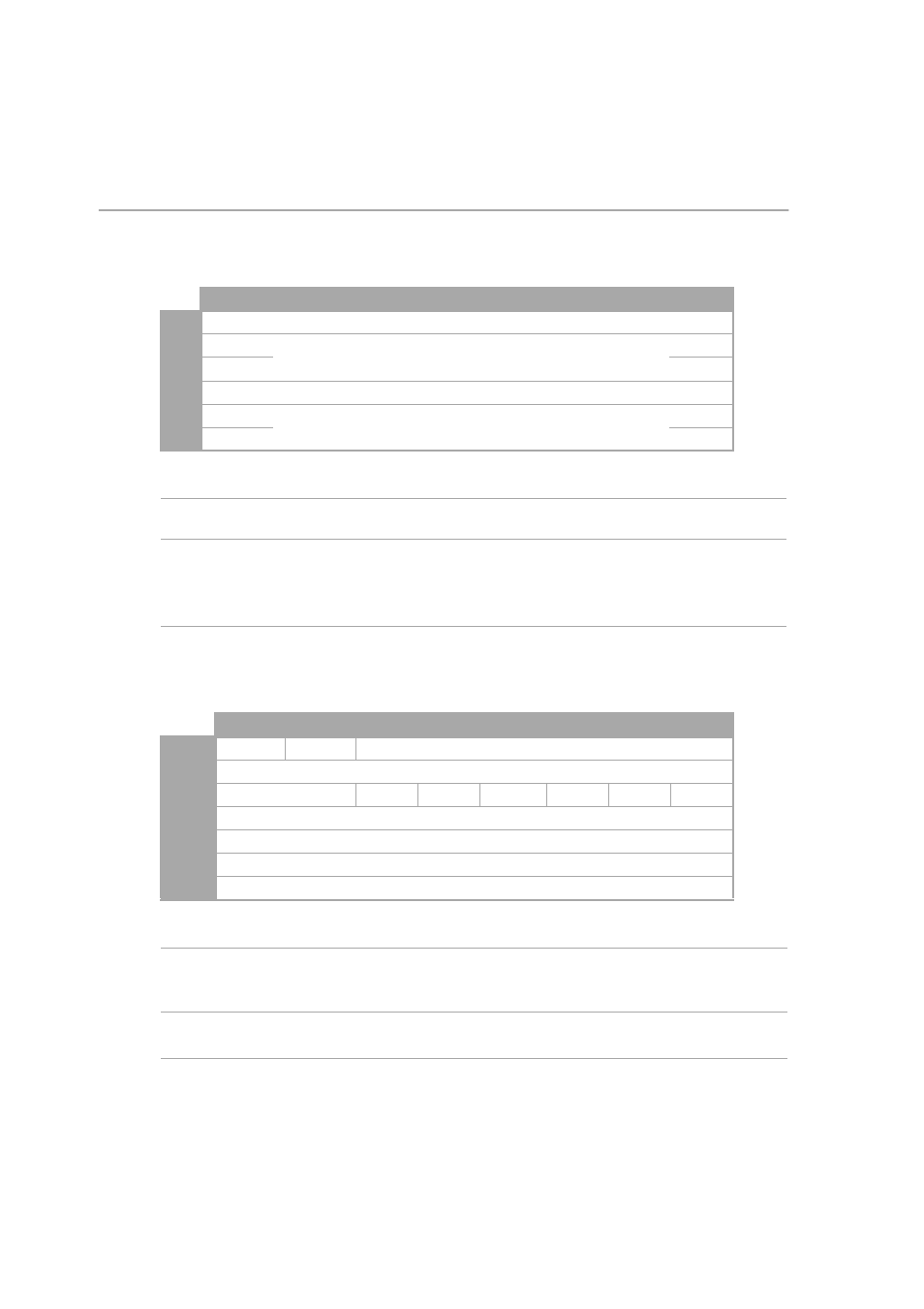 Mode block descriptor, Mode parameter block descriptor fields, Read-write error recovery mode page | Read-write error recovery page fields | HP Q153090901 User Manual | Page 76 / 196