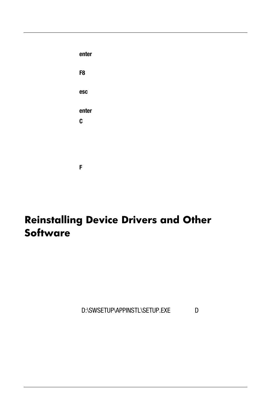 Reinstalling device drivers and other software | HP Notebook User Manual | Page 135 / 158