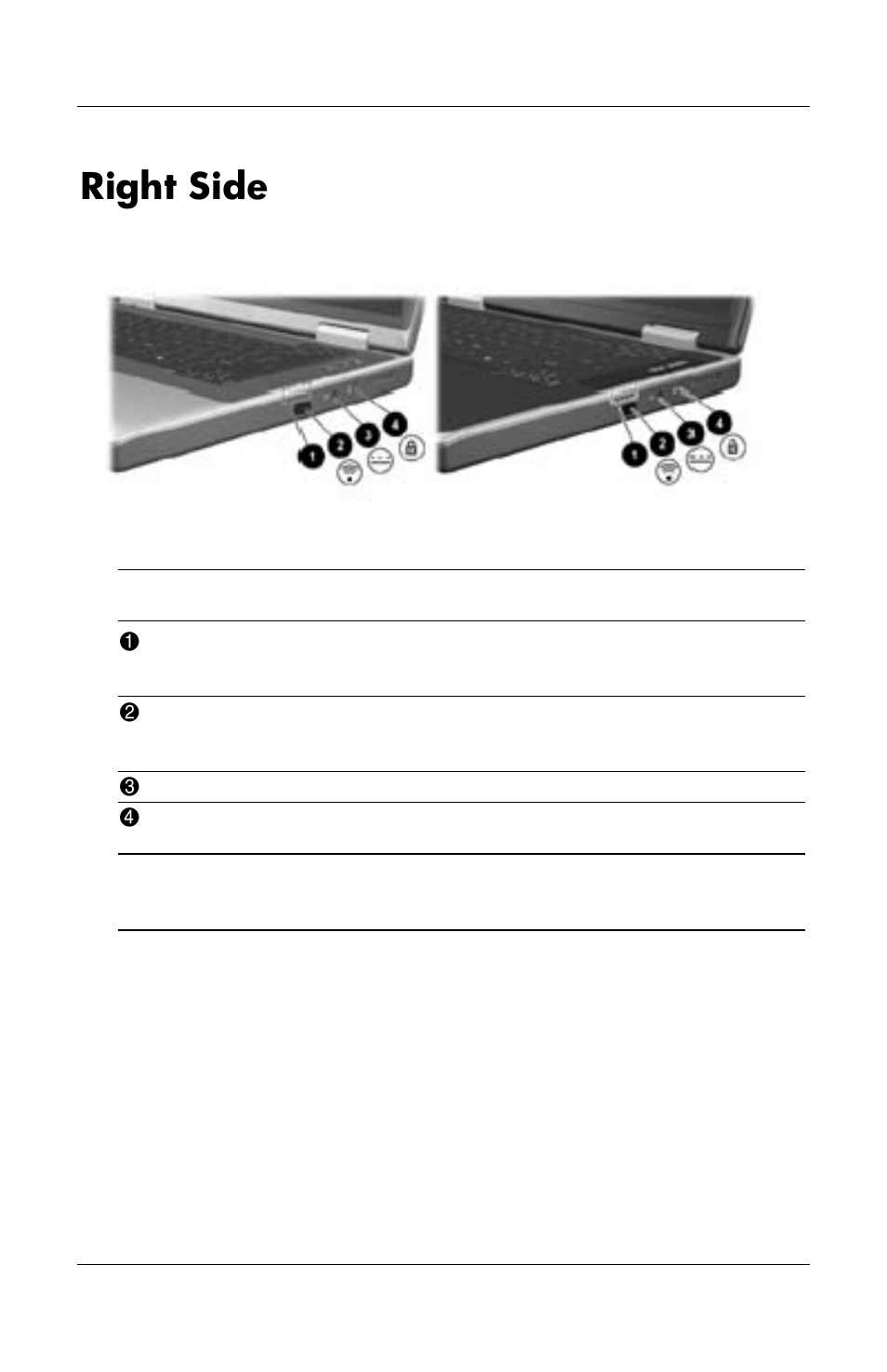 Right side | HP Notebook User Manual | Page 32 / 158