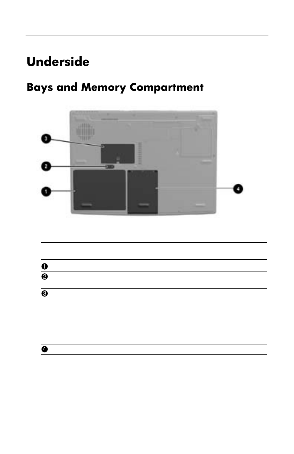 Underside | HP Notebook User Manual | Page 33 / 158