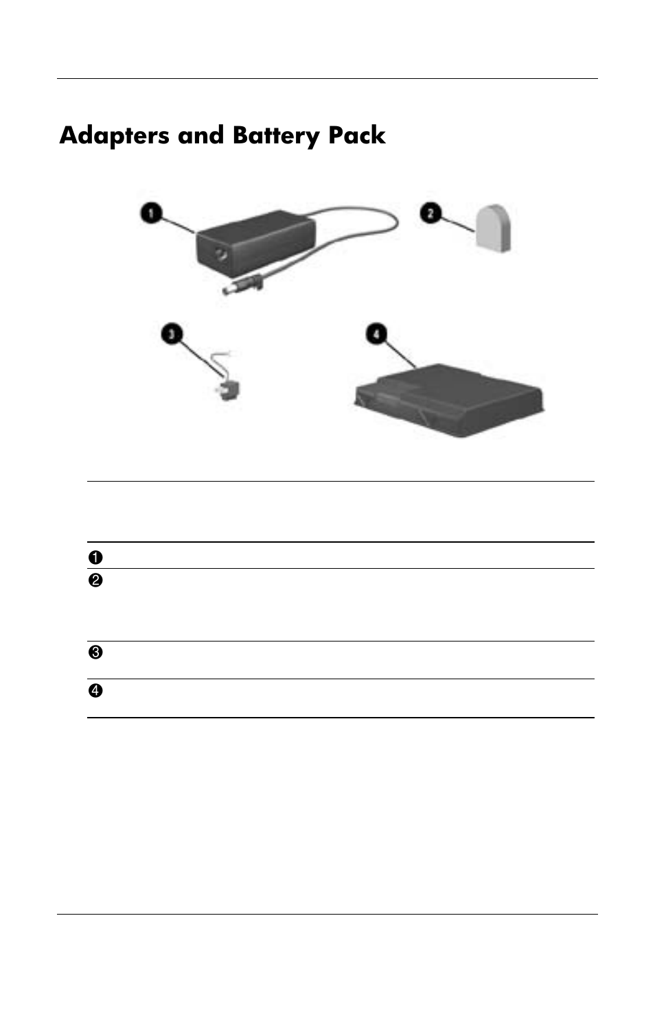 Adapters and battery pack | HP Notebook User Manual | Page 37 / 158