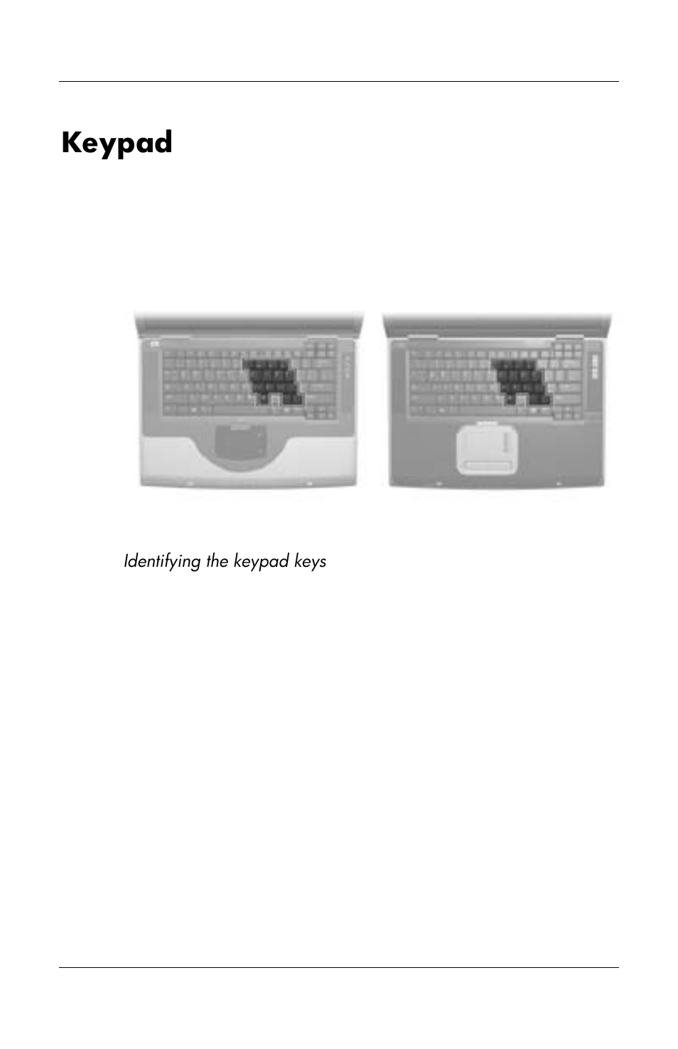 Keypad | HP Notebook User Manual | Page 48 / 158