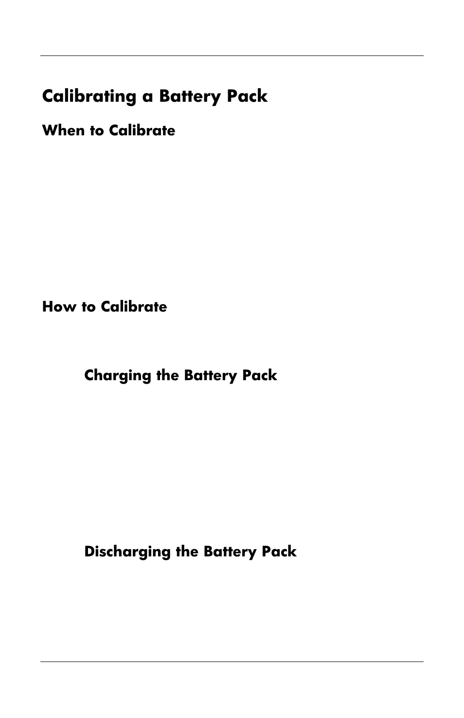 Calibrating a battery pack | HP Notebook User Manual | Page 63 / 158