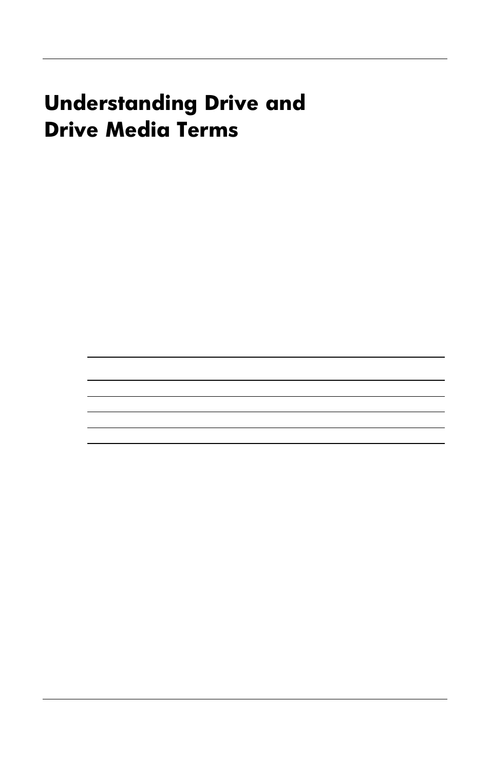 Understanding drive and drive media terms | HP Notebook User Manual | Page 70 / 158