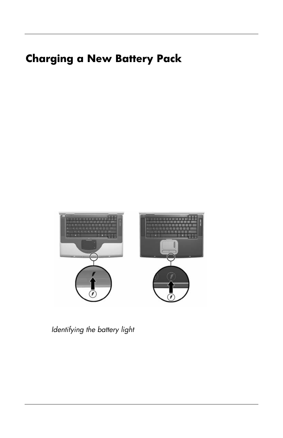 Charging a new battery pack | HP Notebook User Manual | Page 8 / 158