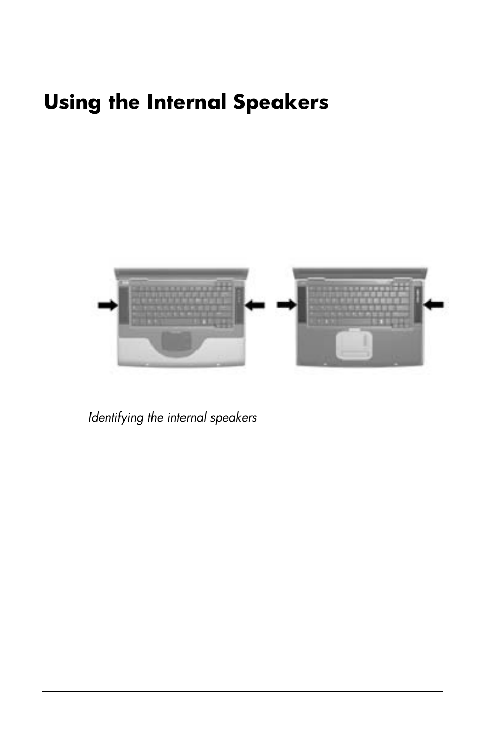 Using the internal speakers | HP Notebook User Manual | Page 85 / 158