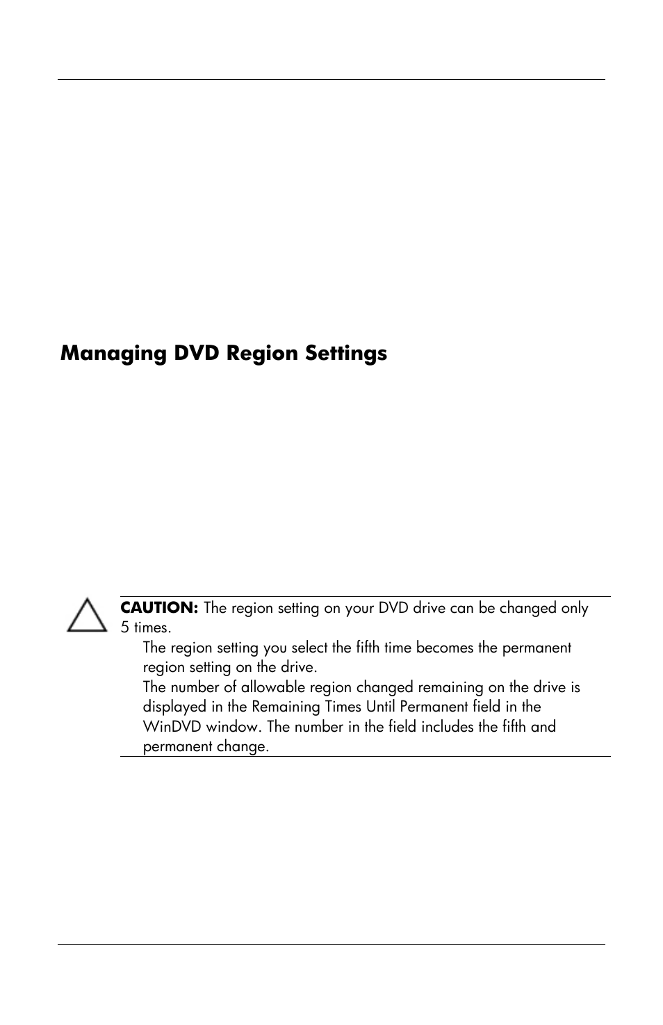 Managing dvd region settings | HP Notebook User Manual | Page 90 / 158