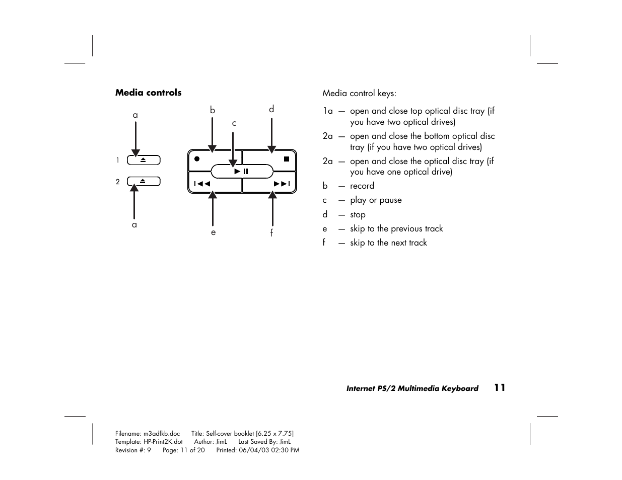 HP PS/2 User Manual | Page 15 / 20