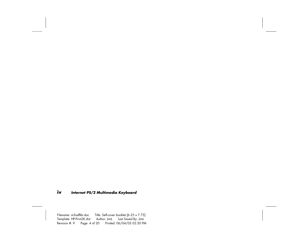 HP PS/2 User Manual | Page 4 / 20