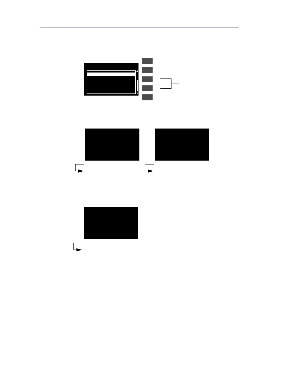 Service tests and utilities 4-6, Press enter, Make selection | HP 1055CMHP User Manual | Page 80 / 322