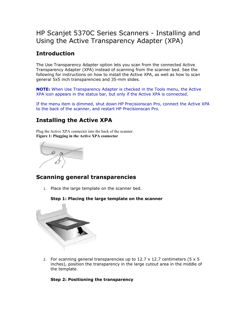 HP Scanjet 5370C Series User Manual | 4 pages