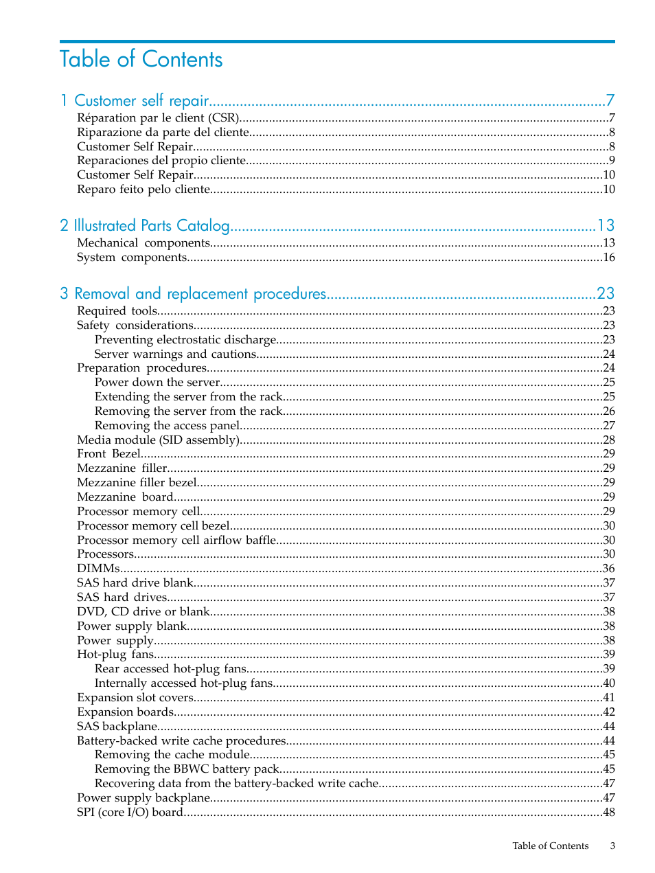 HP DL785 User Manual | Page 3 / 90