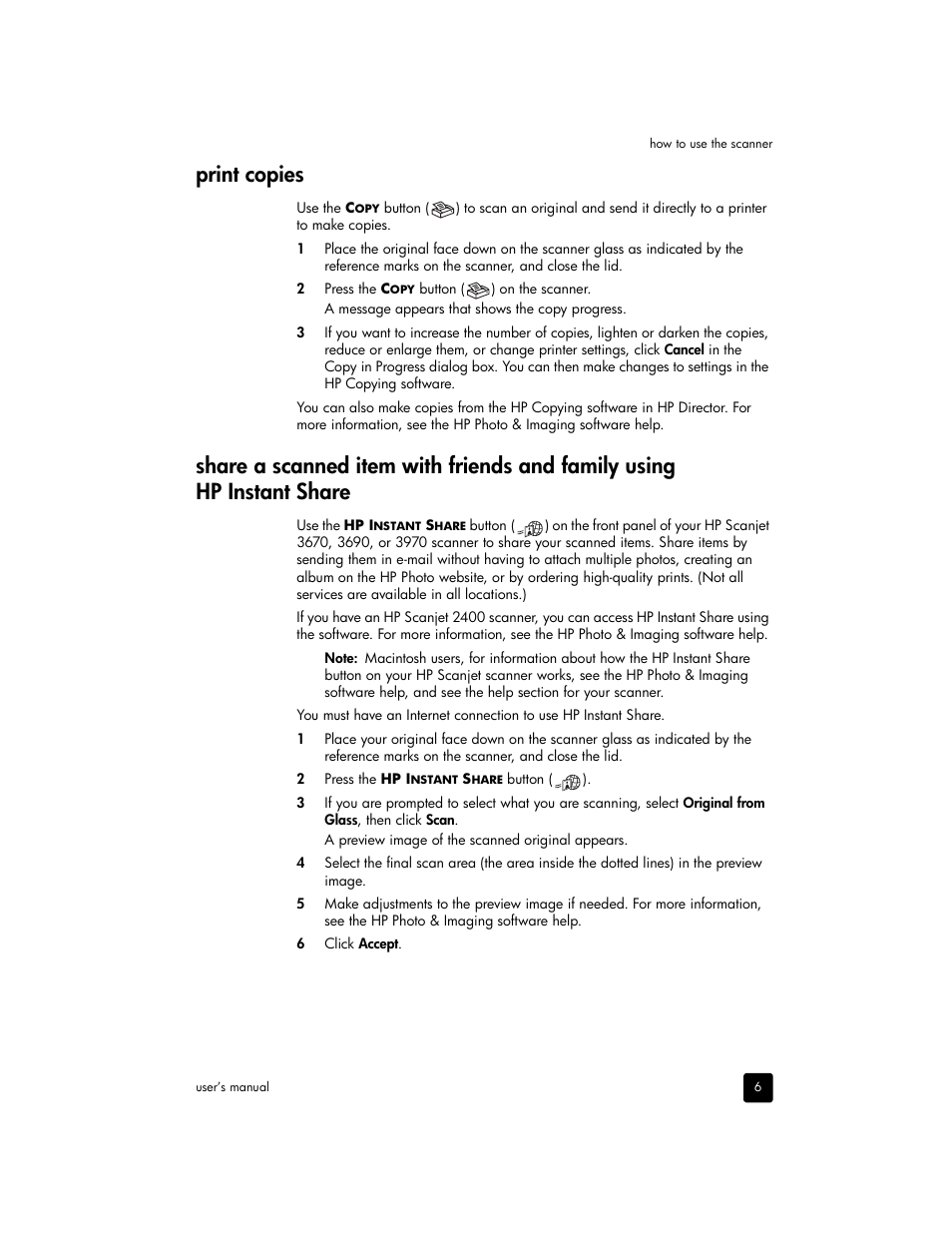 Print copies | HP 2400 User Manual | Page 11 / 36