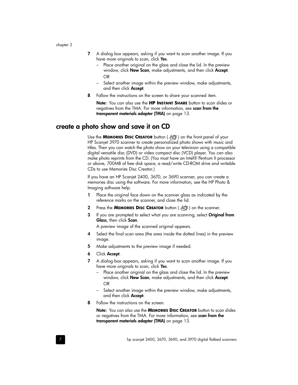 Create a photo show and save it on cd | HP 2400 User Manual | Page 12 / 36